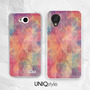 Colorful geometric pattern phone case for iPhone 7/6/6s, Samsung S8/S7/S6/Note 5, Sony Z5/Z5 compact, LG, Nokia, HTC - L68-1