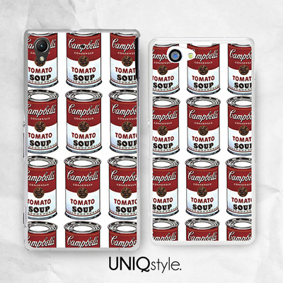 Andy Warhol Campbells Soup phone case for iPhone 7/6/6s, tomato soup case for Samsung Note 5, Sony Z5, LG G4, Nokia, HTC One - L31