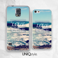 Life quote case for iPhone 7/6/6s, Samsung S8/S7/S6/Note5, Sony, LG Nexus, Nokia Lumia, HTC One M8/M9, Moto X, Moto G with sea view - E46 - Thumbnail 1