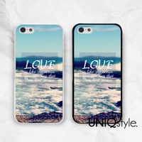 Life quote case for iPhone 7/6/6s, Samsung S8/S7/S6/Note5, Sony, LG Nexus, Nokia Lumia, HTC One M8/M9, Moto X, Moto G with sea view - E46 - Thumbnail 3