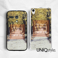 Life quote Autumn view case for iPhone 6/6s iPhone 5/5s/5c, Samsung S6/Note5, Sony Z3/Z4/Z5, LG Nexus, Nokia Lumia, HTC One, Moto X, Moto G - C35 - Thumbnail 1