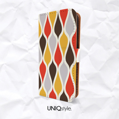 Vintage colorful pattern iphone 7/6 plus, iphone 5c, htc one m9 pu leather flip case for samsung s5 s6, s7, s8 edge, note 5 - a71