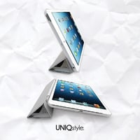 Unique design polyurethane smart cover for iPad mini, iPad mini 2 retina, iPad Air with back case - control panel - standing function - A88 - Thumbnail 2