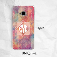 Personalized name monogram phone case for iPhone 7/6/6s, Samsung S8/S7, Note5, Sony, LG Nexus, Nokia Lumia, HTC One M8/M9, Moto X, Moto G - L68 - Thumbnail 2