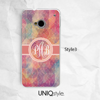 Personalized name monogram phone case for iPhone 7/6/6s, Samsung S8/S7, Note5, Sony, LG Nexus, Nokia Lumia, HTC One M8/M9, Moto X, Moto G - L68 - Thumbnail 3