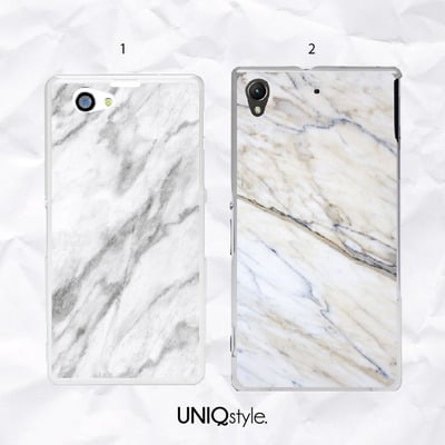 White marble print phone case for iphone 7/6/6s, samsung s8/s7, note5, sony z3/z4/z5, lg nexus, nokia, htc one, moto x, moto g - n26 - Thumbnail 4
