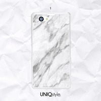 White Marble print phone case for iPhone 7/6/6s, Samsung S8/S7, Note5, Sony Z3/Z4/Z5, LG Nexus, Nokia, HTC One, Moto X, Moto G - N26 - Thumbnail 2