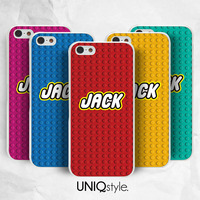 Personalized custom name lego phone case for iPhone 7/6/6s ,Samsung S8/S7, Note5, Sony, LG Nexus, Nokia Lumia, HTC One M9/M8, Moto - E88 - Thumbnail 1