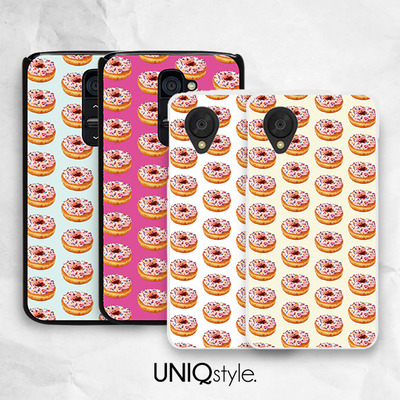Cute donut doughnut phone case for iPhone 7/6/6s, Samsung S8/S7/S6/Note 5, Sony Z5/Z5 compact, LG, Nokia, HTC, Motorola - L37
