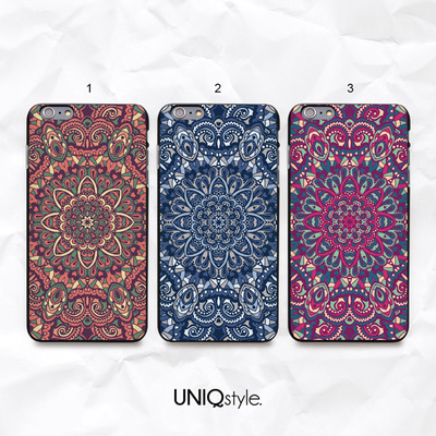 Mandala Floral phone case for iPhone 7/6/6s, Samsung S6/Note5, Sony Xperia, LG Nexus, Nokia Lumia, HTC One M9/M8, Motorola - N15