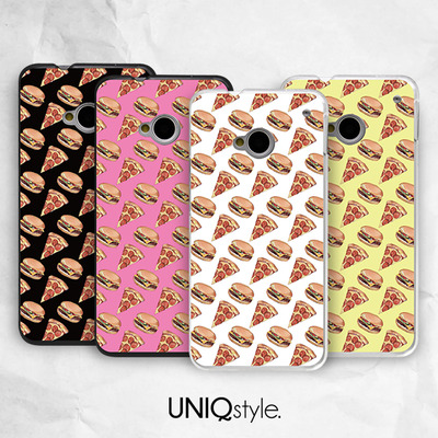 Cute pizza burger phone case for iphone 7/6, samsung s8/s7/note5, sony xperia, lg nexus, nokia lumia, htc one m9/m8- i19 - Thumbnail 2