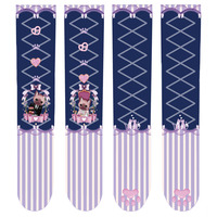 Harajuku style love kitty high socks  - Thumbnail 3