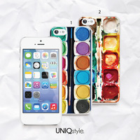 Watercolor paint box phone case for iPhone 7/6/6s/5/5s/5c, Samsung S8/S7/S6/Note5, Sony Xperia, LG Nexus, Nokia Lumia, HTC One M9/M8, Motorola - A23 - Thumbnail 1