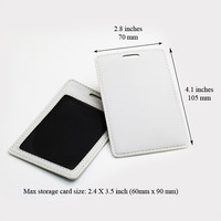 Chevron zigzag pu leather Luggage Tag with custom name or monogram, Office Tag, Travel Bag Tag with strap - personalized wedding tag - N25 - Thumbnail 2