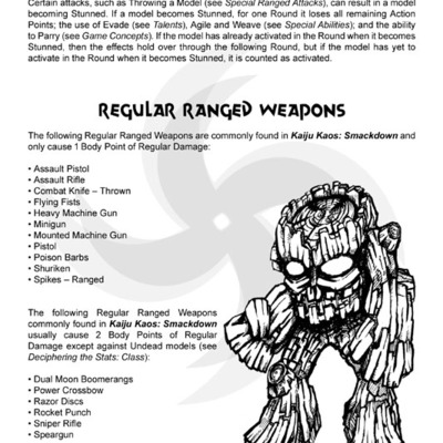 Kaiju kaos: smackdown rule book