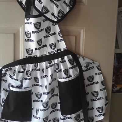 Raiders adult hand made apron