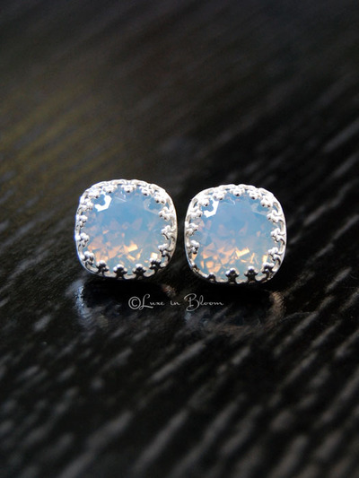 Petite Bridesmaid Wedding Earrings - Style # E165 : Luxe in Bloom