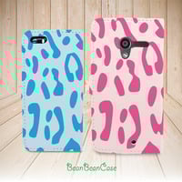 leopard prints wallet flip cover leather case for iPhone 7/7 Plus/6s/6/5/5s/5c, moto X moto X2, galaxy note 4 5 S5 S6 edge (L08) - Thumbnail 1