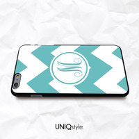 Mint chevron zigzag personalized monogram phone case for iPhone 7/6/6s , Samsung S8/S7, Sony, LG Nexus, Nokia, HTC One, Moto - N45 - Thumbnail 2
