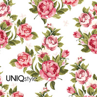 Semi transparent floral phone case for iPhone 7/6 4/4s 5/5s 5c, Samsung Galaxy S8 S7 Note2 Note3 vintage red rose flower matte PC cover - E06 - Thumbnail 1