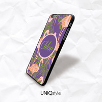 Flamingo personalized monogram custom phone case for iPhone 7/6/6s , Samsung S8/S7, Note5, Sony, LG Nexus, Nokia Lumia, HTC One M9/M8, Moto - N44 - Thumbnail 3