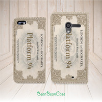 harry potter platform express train ticket flip pu leather case for iPhone X/7/7 Plus/6s/6/5/5s/5c, moto X moto X2, galaxy S5 S6 edge Note 4 5 (R25) - Thumbnail 2