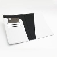 PU Leather Passport Holder Case Cover Travel Wallet -- Mr and Mrs moustaches and lips, or custom name (K23) - Thumbnail 1