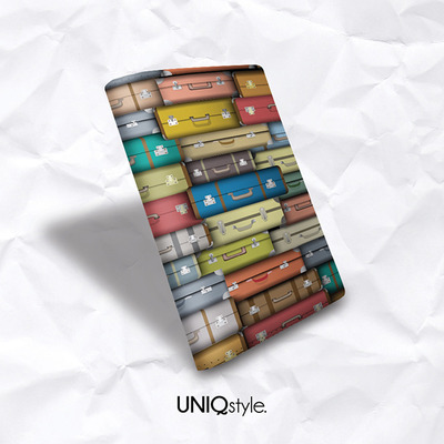 Travel luggage passport holder - colorful pu leather passport holder case cover - travel wallet - gift for him gift for her - a50