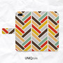 Vintage zigzag Chevron PU Leather flip case for iPhone 7, 6s, iPhone SE, Samsung S7 Edge, S8, LG G6, Nexus 5X, Nexus 6p, HTC One M9 - A72-1