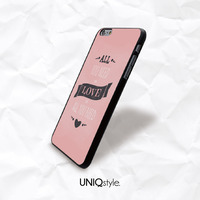 All you need is love Life Quote phone case for iPhone 7/6/6s ,Samsung Note5, S8, Sony, LG Nexus, Nokia Lumia, HTC One, Moto X, Moto G - N52 - Thumbnail 2
