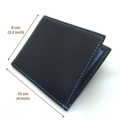 Genuine leather cards holder, pocket money cash slim wallet for man, personalized name or custom text message