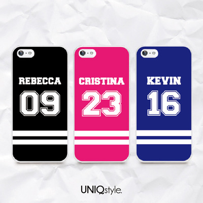 Jersey team custom name number phone case for iphone 7/6/6s/5/5s/5c, samsung s6,s7,s8/note5, sony, lg nexus, nokia, htc one, moto - n40 - Thumbnail 2