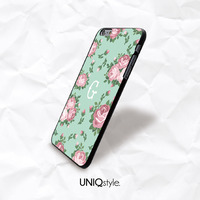 Personalized initials pastel color floral phone case for iPhone 7/6/6s/5/5s/5c, Samsung Note5, Sony, LG Nexus, Nokia Lumia, HTC One M8/M9, Moto - N48 - Thumbnail 3