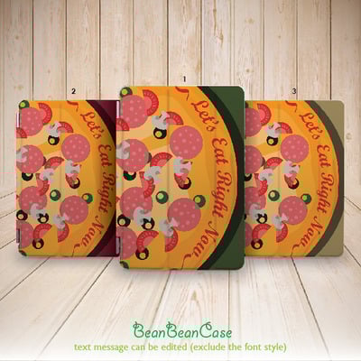 Pizza style funny smart cover case for ipad mini case, new ipad mini retina 2 case, ipad air case (a81) - Thumbnail 1