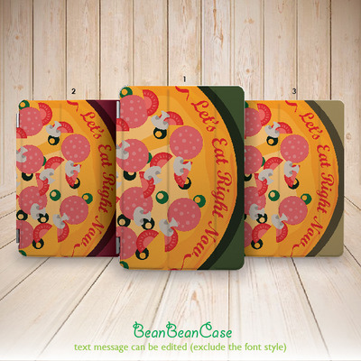 Pizza style funny smart cover case for iPad mini case, new iPad mini retina 2 case, iPad Air case (A81)