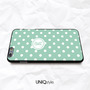 Personalized custom name monogram initial mint polka dot phone case for iPhone 7/6/6s, Samsung S6,7,8, Sony Z5, LG Nexus 5, HTC One M8 M9-2