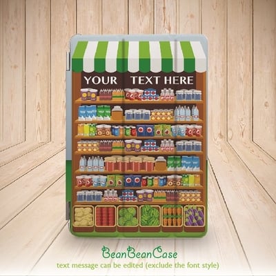 Colorful fruits and drinks store smart cover case for ipad mini case, new ipad mini retina 2 case, ipad air case, personalized custom (a83) - Thumbnail 2