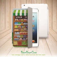 Colorful fruits and drinks store smart cover case for iPad mini case, new iPad mini retina 2 case, iPad Air case, personalized custom (A83) - Thumbnail 1