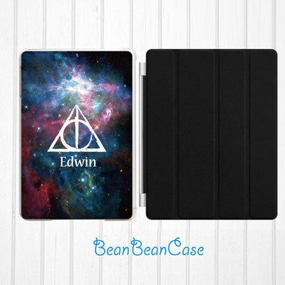 Personalized custom name back hard cover case for ipad mini case, new ipad mini retina 2 case, ipad air case, harry potter galaxy sky (l15) - Thumbnail 3