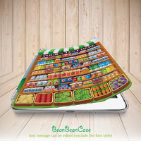 Colorful fruits and drinks store smart cover case for iPad mini case, new iPad mini retina 2 case, iPad Air case, personalized custom (A83) - Thumbnail 2