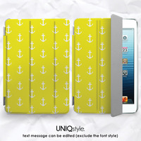 Nautical Anchor style Smart Cover for iPad mini, iPad mini 2 retina, iPad Mini 4, iPad Air, iPad Pro with standing function - E99 - Thumbnail 4