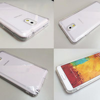 Transparent clear case for Samsung galaxy note 3 galaxy S5 S4 - Personalized monogram name plastic hard case tpu edge offer extra protection - Thumbnail 3