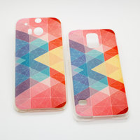 Samsung Galaxy S5, HTC One M8 2014, geometric pattern art case, hard plastic hard case, FREE Screen protector - Thumbnail 1