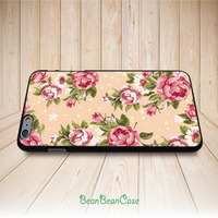 for iPhone 6, iPhone 6 plus, vintage rose flower garden floral back cover case (E06) - Thumbnail 3