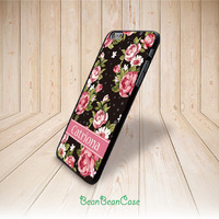 custom made personalized back cover case for iPhone 6s, iPhone 6s plus, vintage rose flower garden floral back cover case (E06) - Thumbnail 1
