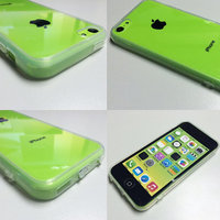 Plastic rubber clear iPhone 6 4.7", 6 Plus 5.5" case, iPhone 5C clear case, iPhone 5s 5 4 4s clear case, soft TPU edges on all sides - Thumbnail 2