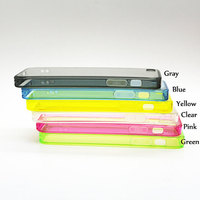 Plastic rubber clear iPhone 6 4.7", 6 Plus 5.5" case, iPhone 5C clear case, iPhone 5s 5 4 4s clear case, soft TPU edges on all sides - Thumbnail 3