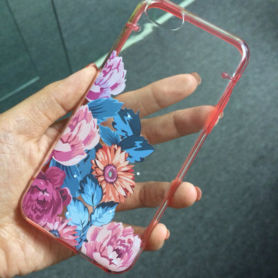 Iphone 5c 5s 5 case, iphone 6 6 plus transparent case, vintage flower rose, floral clear bumper hard cover case (e17), free screen protector - Thumbnail 2
