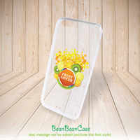 Transparent clear iPhone 6 iPhone 6 Plus case, iPhone 5C iPhone 5s 5 4 4s clear case, fruit lover design with your custom name text (A110) - Thumbnail 1