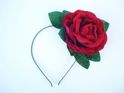 Velvet Rose headpiece 